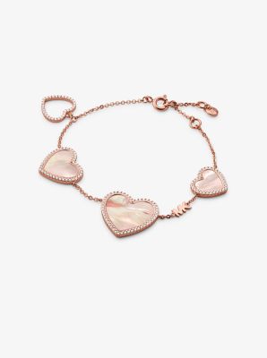 michael kors bracelet with heart charm