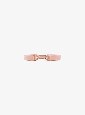 michael kors pave ring rose gold