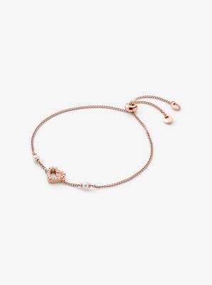 mk heart bracelet