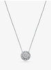 Precious Metal-Plated Sterling Silver Pavé Pendant Necklace image number 0