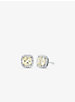 Precious Metal-Plated Sterling Silver Pavé  Stud Earrings image number 0