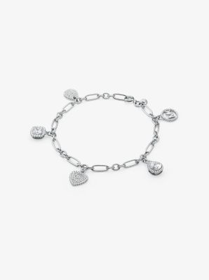 Sterling Silver Pavé Charm Bracelet | Michael Kors