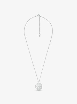 Sterling Silver Logo Charm Necklace