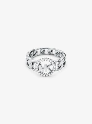 Michael kors ring silver new arrivals