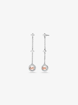 Michael kors sterling rose gold sales pave stud earrings