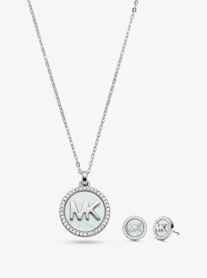 Mk store necklace silver