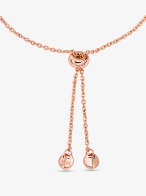 Michael kors rose hot sale gold slider bracelet