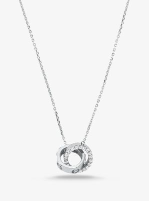 Precious Metal-plated Sterling Silver Pavé Necklace | Michael Kors