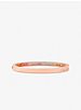 PRIDE Limited-Edition 14K Rose Gold-Plated Rainbow Pavé Logo Bangle image number 2