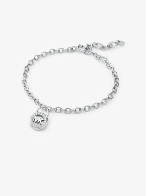 Michael kors silver store bracelet with padlock