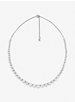 Precious Metal-Plated Sterling Silver Cubic Zirconia Necklace image number 1