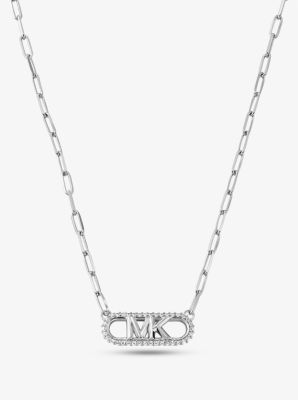 Collier à maillons et logo Empire en argent sterling plaqué en métal précieux image number 0