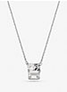 Precious Metal-Plated Sterling Silver Pavé Logo Necklace image number 0