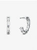 Precious Metal-Plated Sterling Silver Cubic Zirconia Earrings image number 1