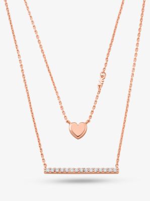 Michael kors necklace store rose gold uk