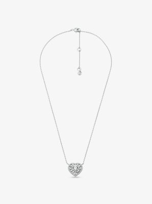 Sterling Silver Curb Heart-Accented Chain Extender