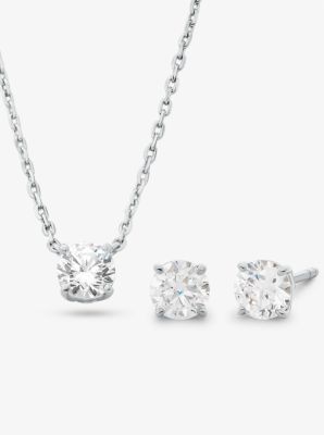 Michael kors necklace store earring set