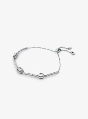 Pulsera de plata esterlina enchapada en metal precioso con incrustaciones