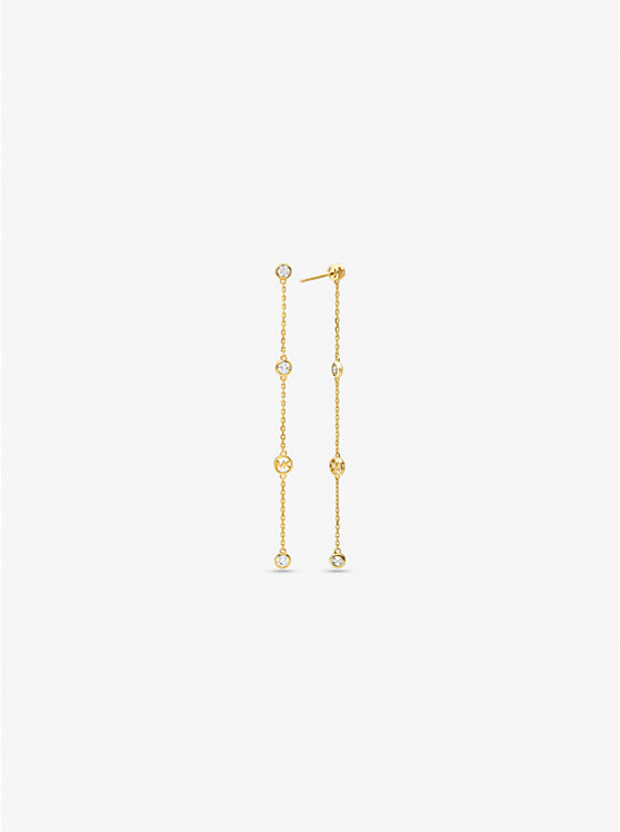 Precious Metal-Plated Sterling Silver Cubic Zirconia Drop Precious Metal-Plated Sterling Silver Cubic Zirconia Drop