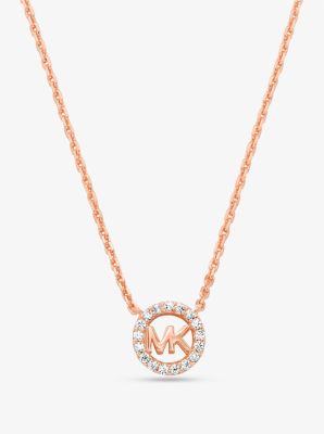 Michael Kors Dainty Logo outlet Pendant Necklace