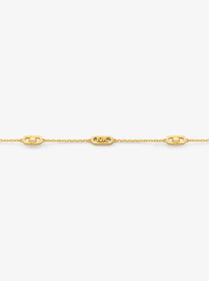 Astor Link Small Precious Metal-Plated Sterling Silver Necklace