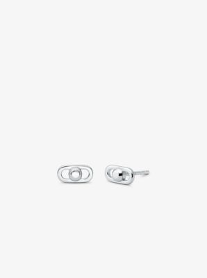 Astor Link Extra-Small Precious Metal-Plated Sterling Silver Earrings image number 0