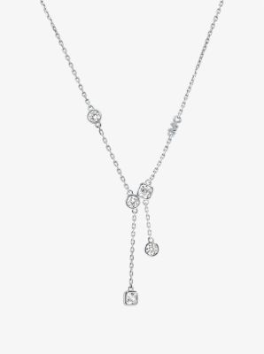 Precious Metal-Plated Sterling Silver Bezel Necklace image number 0