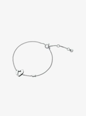 Armband aus Sterlingsilber mit Edelmetallbeschichtung und Herzdetail