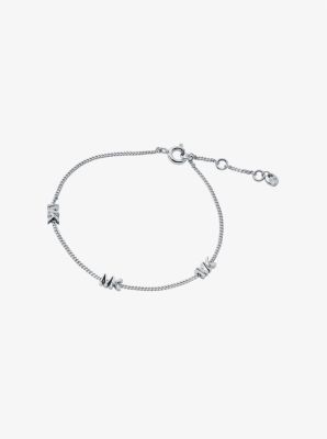 Precious Metal-Plated Sterling Silver Logo Bracelet image number 0