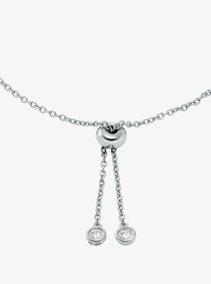 Armband Fulton mit Edelmetallbeschichtung, Schiebeknoten und Pavé-Logo