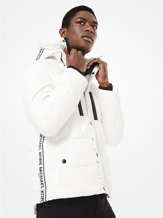 Eco-Friendly Logo Tape Quilted Puffer Coat image number 0