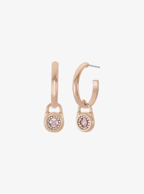 Anneaux d’oreilles à cadenas à pavé