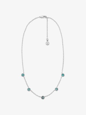 Michael Kors Bezel Cubic Zirconia Necklace