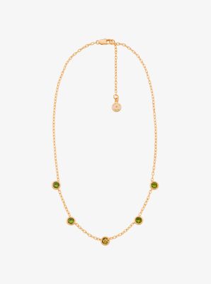 Bezel Cubic Zirconia Necklace