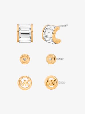3-Piece Cubic Zirconia Stud Earrings Gift Set image number 0