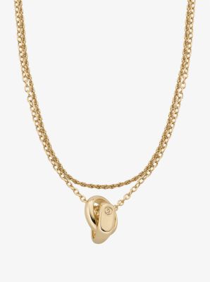 Double Layered Intertwined Necklace image number 0
