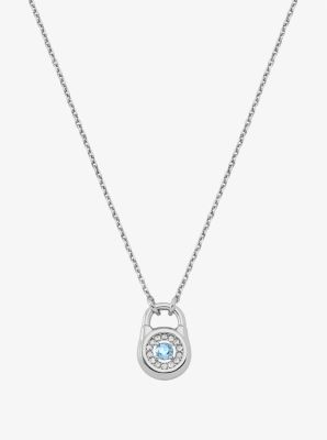 Pavé Lock Necklace