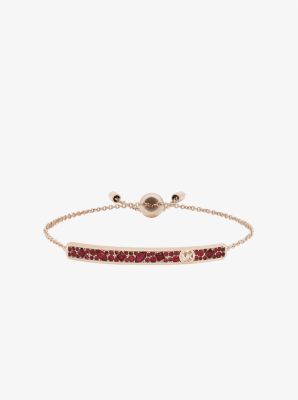 Pulsera deslizante en pavé con barra