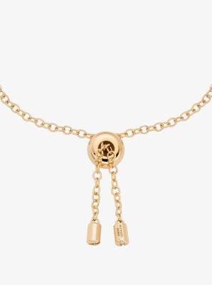 Pulsera deslizante con logotipo y circonitas c&uacute;bicas