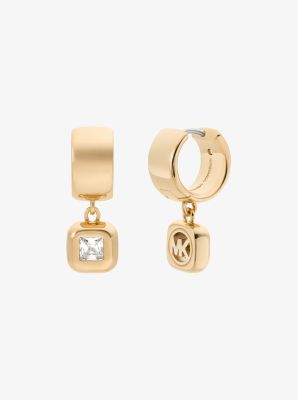 Boucles d&rsquo;oreilles Huggie &agrave; zircone cubique in OR | Michael Kors