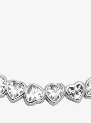 Cubic Zirconia Hearts Necklace