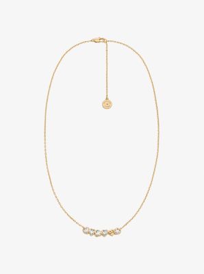 Cubic Zirconia Hearts Necklace