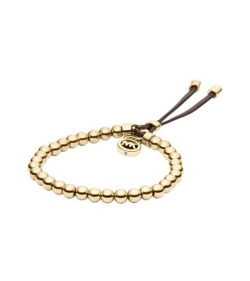 Gold Tone Beaded Bracelet Michael Kors Canada