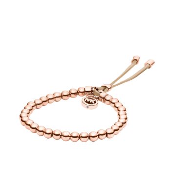 Michael kors beaded sales rose gold bracelet