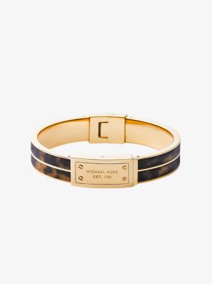 Michael kors sale logo plaque bangle