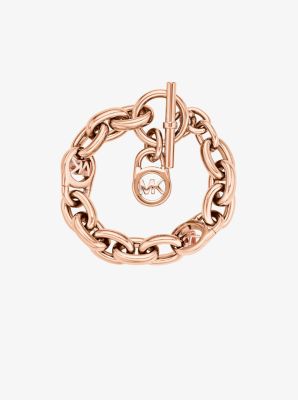 Rose Gold Tone Chain Link Padlock Bracelet Michael Kors Canada