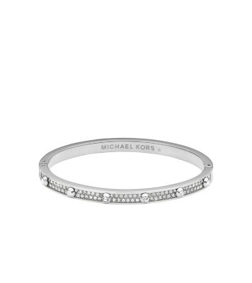 Pavé Studded Silver-Tone Bracelet | Michael Kors
