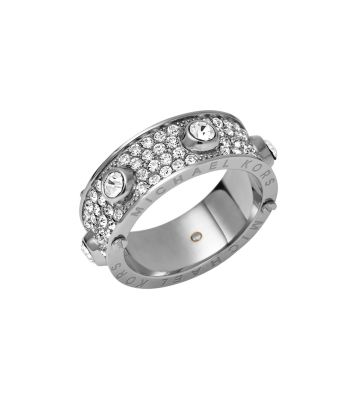 Michael kors pavé silver tone ring new arrivals