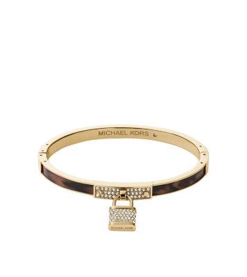 Michael kors pave clearance padlock bracelet