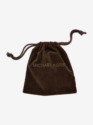 Pav&eacute; Silver-Tone Heart Charm Earrings in SILVER | Michael Kors